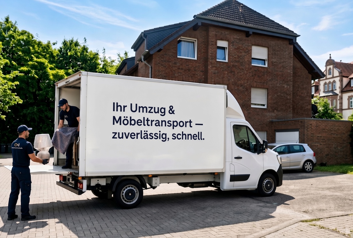Großer Möbeltransporter für umfangreiche Transporte (Illustrationsfoto)